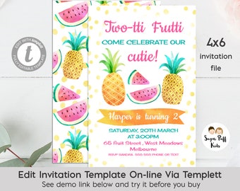 2nd birthday invite etsy