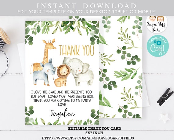 safari-thank-you-card-jungle-animals-thank-you-card-instant-download-safari-thank-you-card