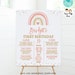 Editable Pink Rainbow Food Tent, Printable Rainbow Food Tent, Pink ...