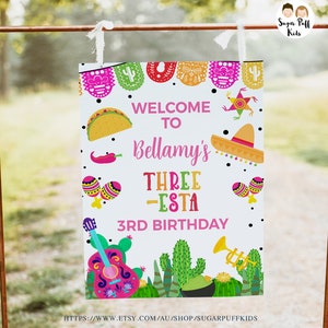Printable Fiesta Welcome Sign, Fiesta Guitar Party Welcome Poster, Mexican Party Welcome Sign, Fiesta Welcome Party Sign, Fiesta Decor TF1