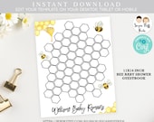Bee baby shower Guestbook, Mommy-to-be baby shower Guestbook, Bee themed Guestbook, Bumble bee baby shower guestbook, Bee BS10 Il_170x135