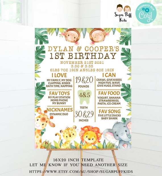 Editable Girls Farm Milestone Poster, 1st Birthday Farmyard Milestone  Board, Printable Barnyard Milestone Board, Instant Farm Milestone 
