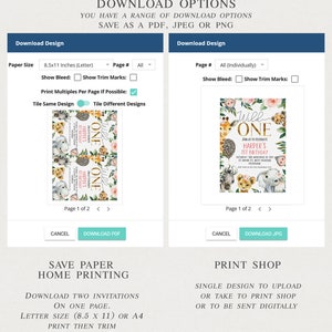 Editable Wild One Water Label Printable Safari Water Bottle - Etsy ...