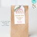 Editable Pink Rainbow Food Tent, Printable Rainbow Food Tent, Pink ...