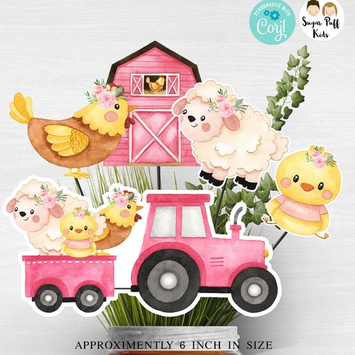 Printable Farm Animals First Birthday Party Invitation - Etsy