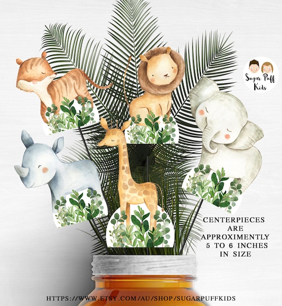 Baby Safari Animal Cutouts