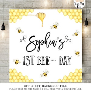 Bee Baby Shower Decorations, Bumble Bee Backdrop, Bee Baby Shower Banner,  Honey Bee Shower, Bee Theme Baby Shower Ideas, Yellow Baby Shower 