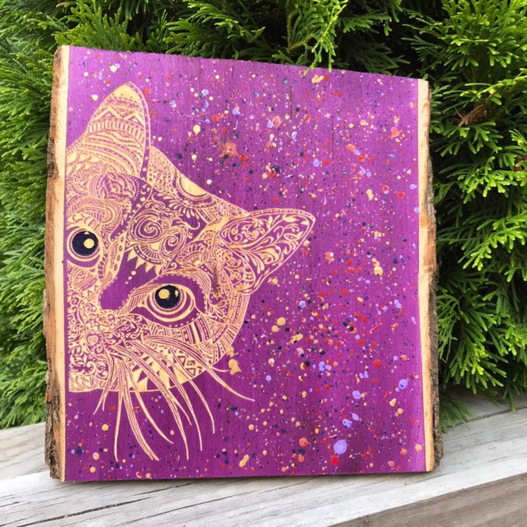 Peekaboo Kitty Wall Hanging Cat Wall Hanging Cat Lovers Etsy