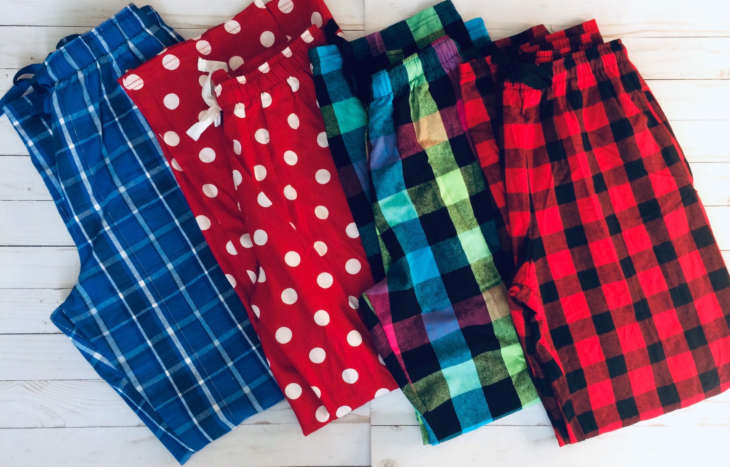 Women's Monogram Flannel Pajamas Matching Christmas PJs | Etsy