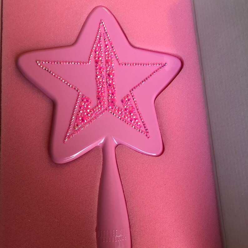 Baby Pink and Hot Pink Rhinestone Jeffree Star Hand Mirror Etsy