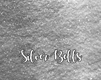 Silver Bells | White Flashing Silver Ultra-Fine Iridescent Polyester Glitter | Snow, Reflective, Resin, Tumbler Crafting
