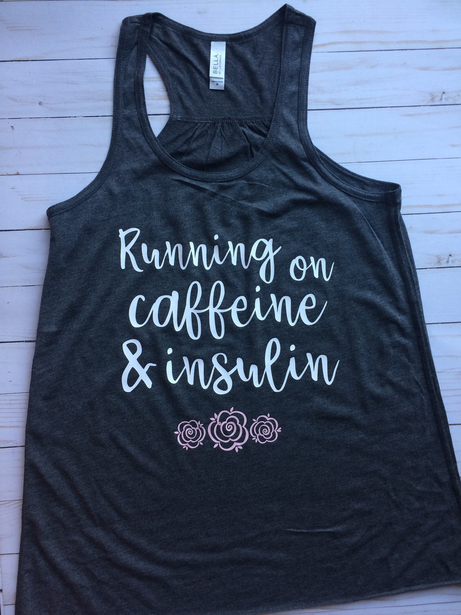 Clothing for Diabetics Running on Caffeine and Insulin Tank Etsy