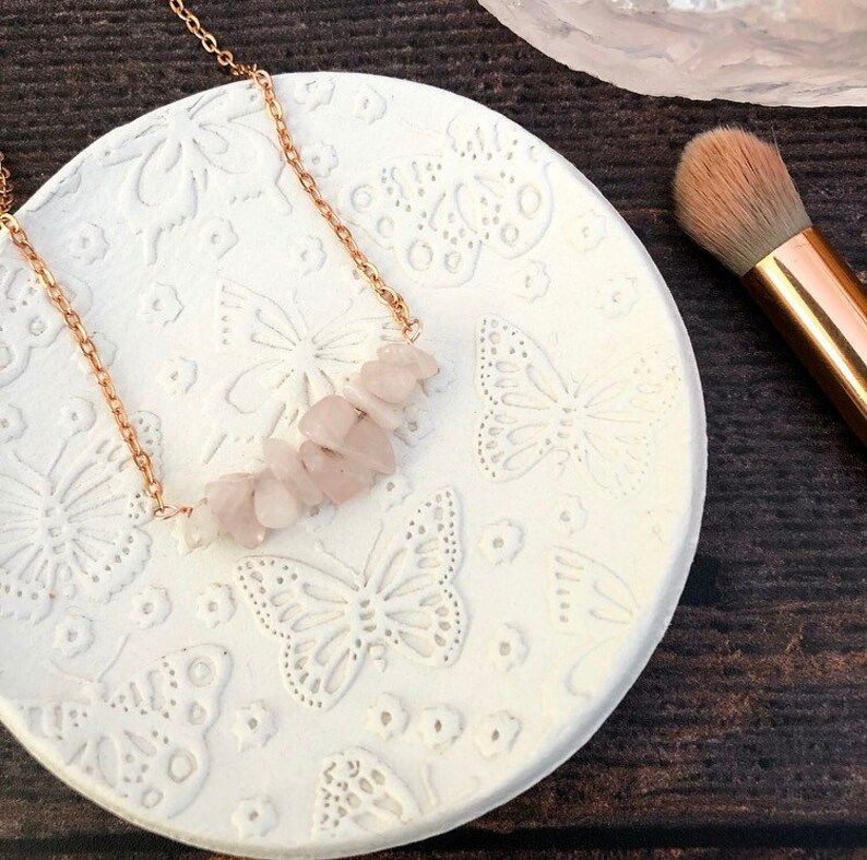 Pinch Bowl Wedding Ring Holder Jewelry Dish Butterfly Clay Trinket Dish Embossed Clay For Her Ring Dish Papillon Jewellery Plate