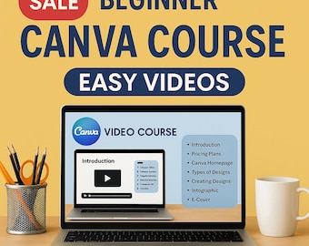 Canva Video Course: Master Graphic Design with Easy Tutorials | Digital Download