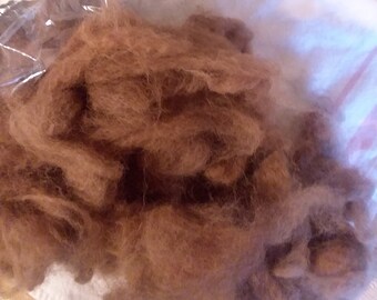 ruwe alpaca vezel, donkere fawn