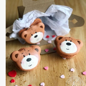 12 Teddy Bear Macarons Macaroons Etsy If you somehow have leftovers, you'll want to store your macarons. cad