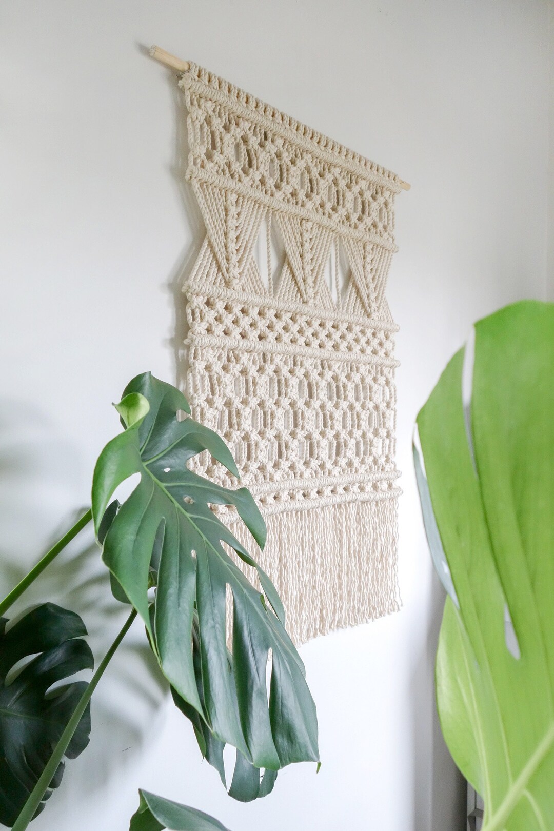 Gran colgante de pared Macrame / Macrame moderno / Boda Macrame - Etsy ...
