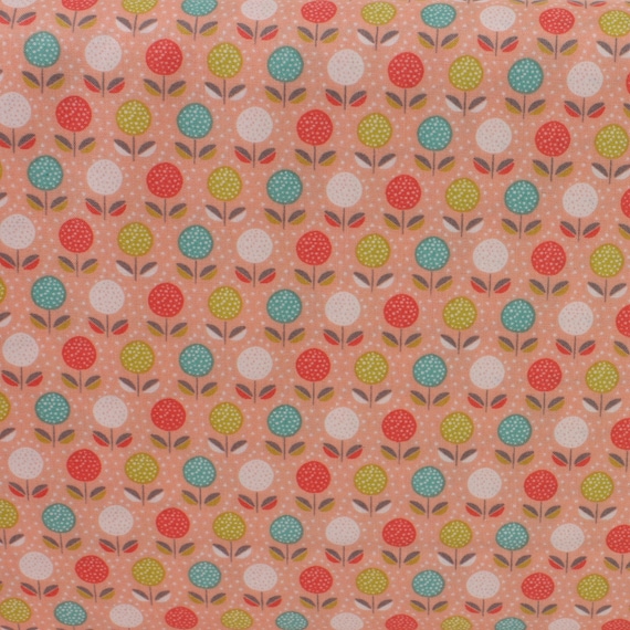 BLOOM for Makower 100/% cotton patchwork /& quilting fabric per FQT ~ floral