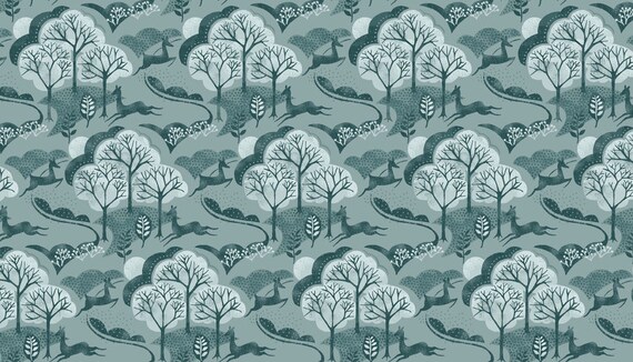 Half or Whole Metre Makower ‘Grove’ Collection 100/% Cotton Fat Quarter
