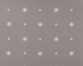One Metre of Christmas Starlight Soft Furnishing Fabric in Grey
