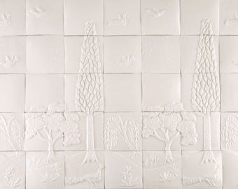 rolling hills handmade porcelain tile panel