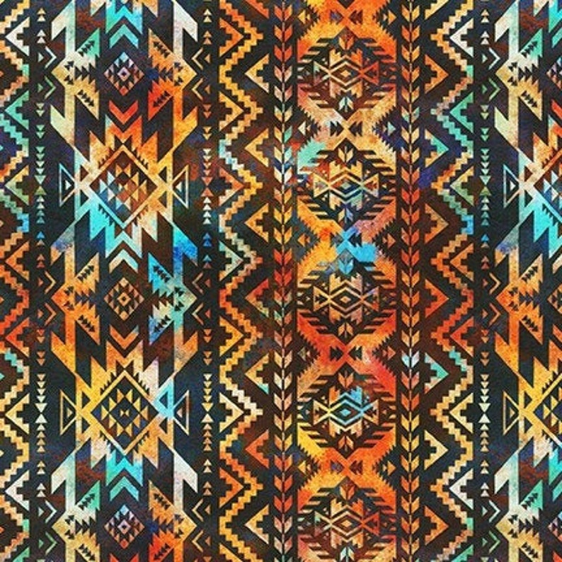 Adobe Aztec Quilting Fabric American Heritage by Robert Etsy