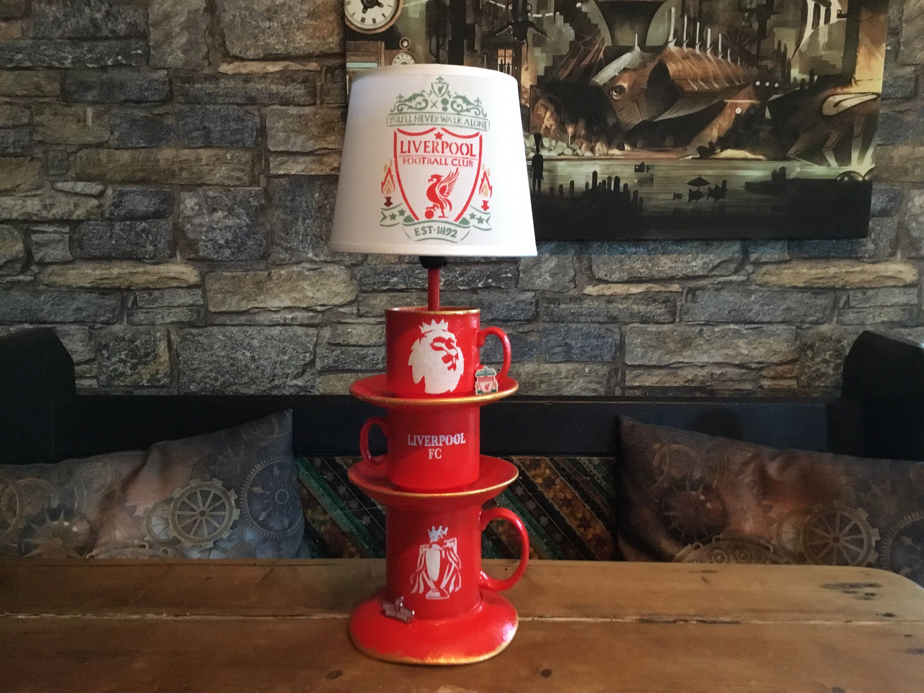 Hand crafted bespoke Football/sport lamps Etsy
