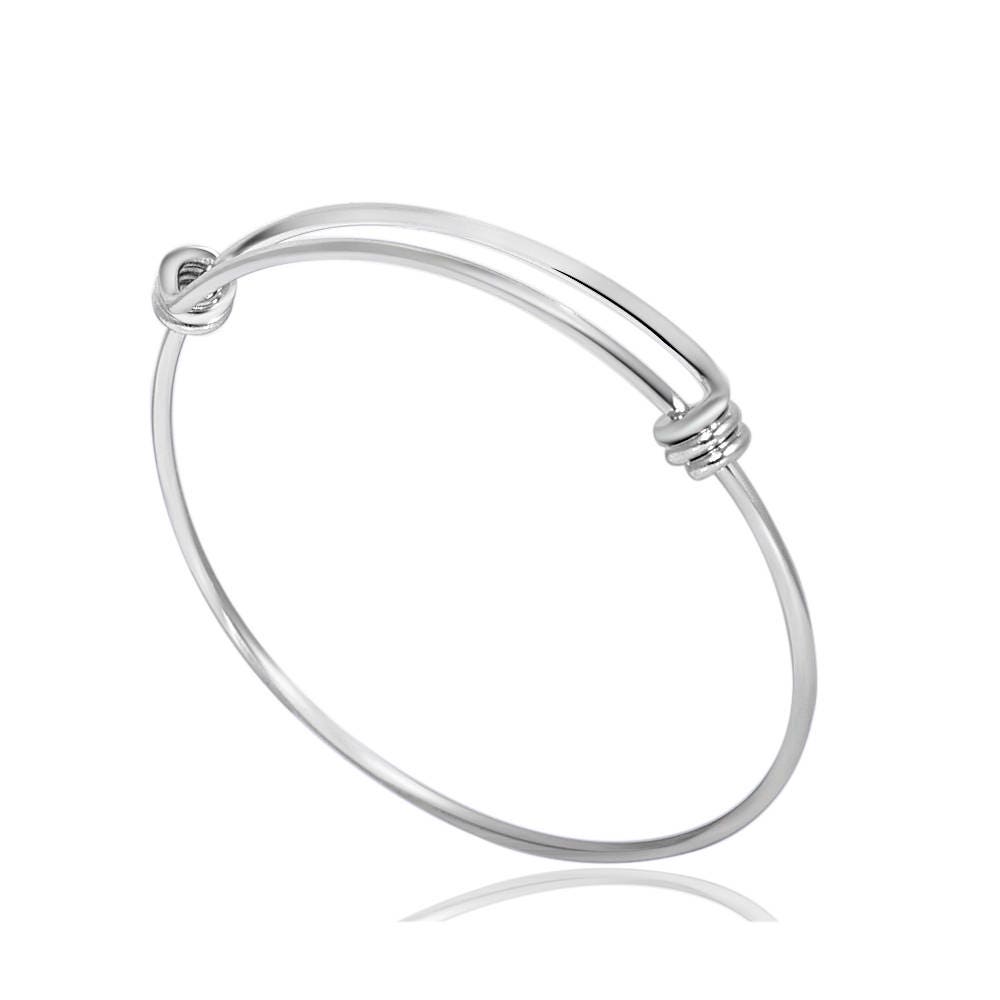 10 Adjustable Expandable Wire Blank Stainless Steel Bangle - Etsy