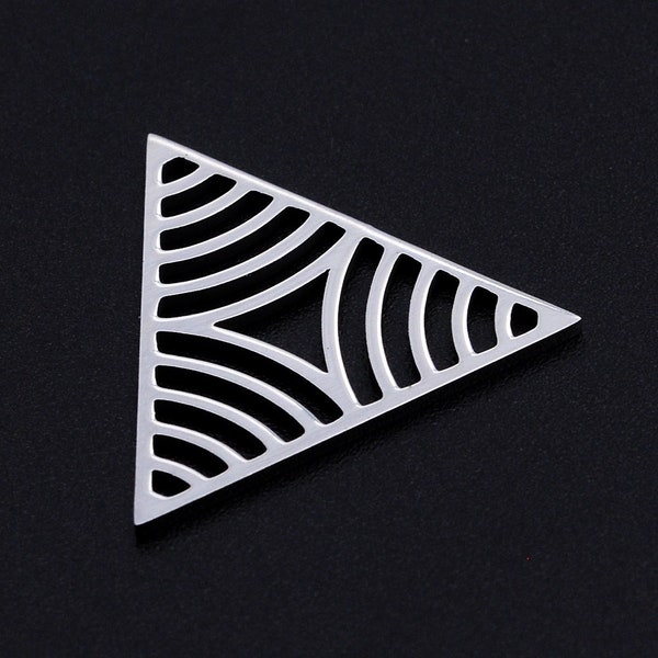 Hollow Triangle Connector Stainless Steel Charms Jewellery Making Pendant Charms Finding Supplies Wholesale JN906-1x5