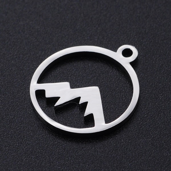 Mountain Stainless Steel Charms Jewellery Making Pendant Charms Finding Supplies Wholesale T901-1x5