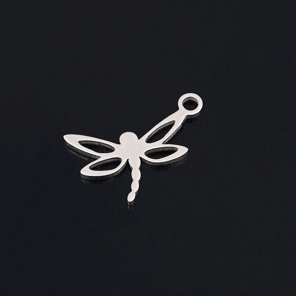 Dragonfly Stainless Steel Charms Jewellery Making Pendant Charms Finding Supplies Wholesale A220