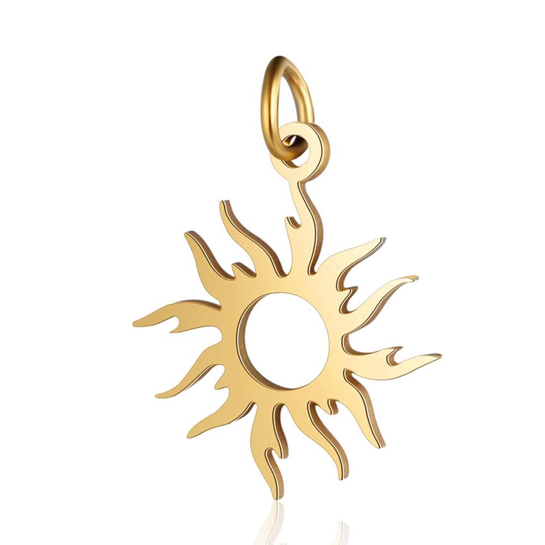Sun Stainless Steel Charms Jewellery Making Pendant Charms Etsy