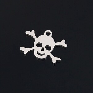 Skeleton Stainless Steel Charms Jewellery Making Pendant Charms Finding Supplies Wholesale A177