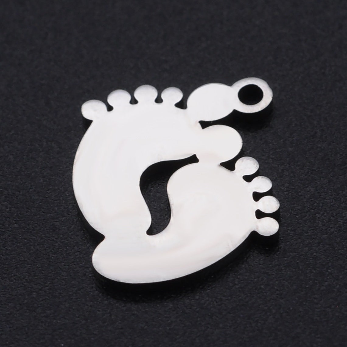 Feet Stainless Steel Charms Jewellery Making Pendant Charms Etsy