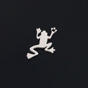 Frog Stainless Steel Charms Jewellery Making Pendant Charms Finding Supplies Wholesale A100