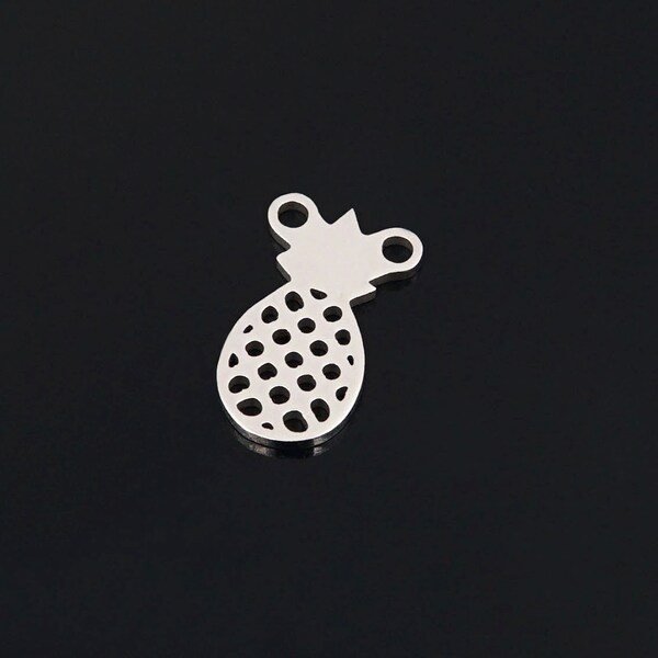 Pineapple Stainless Steel Charms Jewellery Making Pendant Charms Finding Supplies Wholesale A147