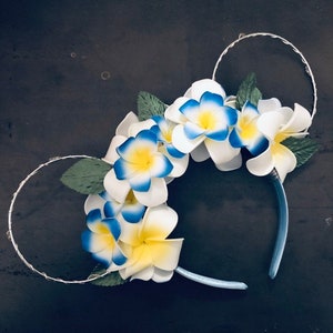 Tropical minnie mouse ears, mickey mouse ears, princess mouse ears, wire mouse ears, disney mouse ears