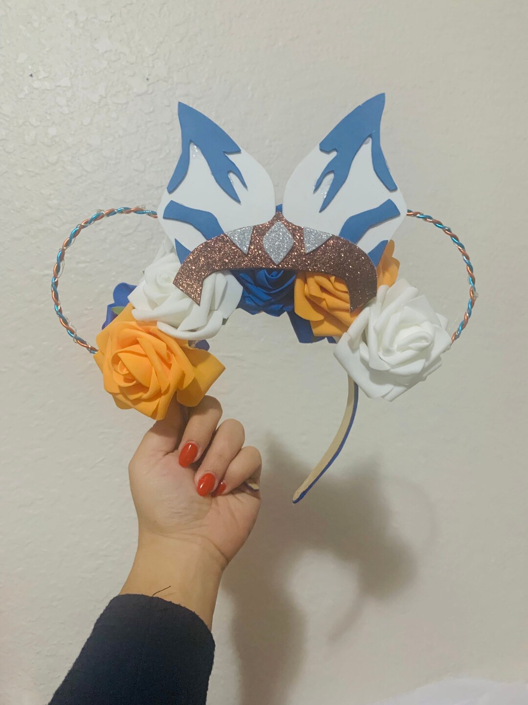 Ahsoka Tano Jedi Inspired Mickey and Minnie Mouse Ears / Etsy