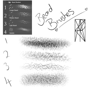 Photoshop Beard & Stubble Brush Set