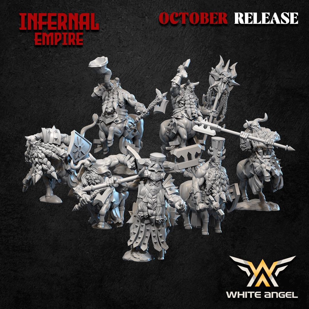 Infernal Centaur- Infernal Empire, White Angel Miniatures - Etsy