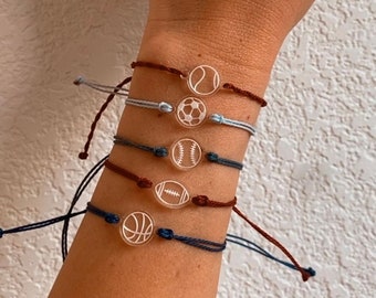 Sports Charm SVG Laser Files: Pura Vida Bracelet Charms (Digital Download)