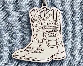 Father's Day File | Gift Card Holder Gift Tag | Cowboy Boots | Dad Gift | Fill Your Shoes | Digital Download | Laser File | Country Dad Gift