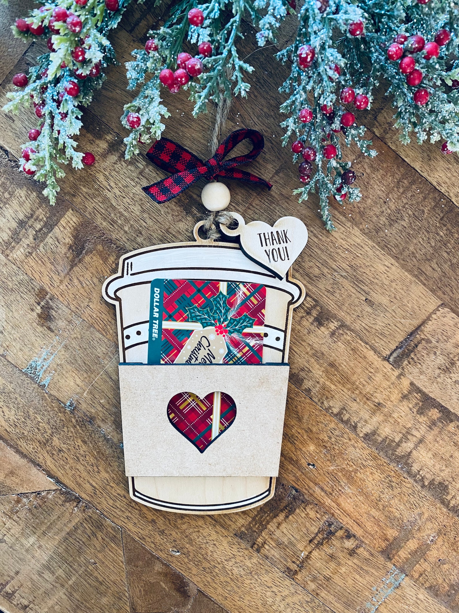 Coffee Cup Gift Card Holder Ornament SVG Starbucks Gift Card Etsy