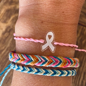 Breast Cancer Charm Digital Download | Breast Cancer Awareness | Pura Vida Style Bracelet Charm | Acrylic Charm File | Laser File