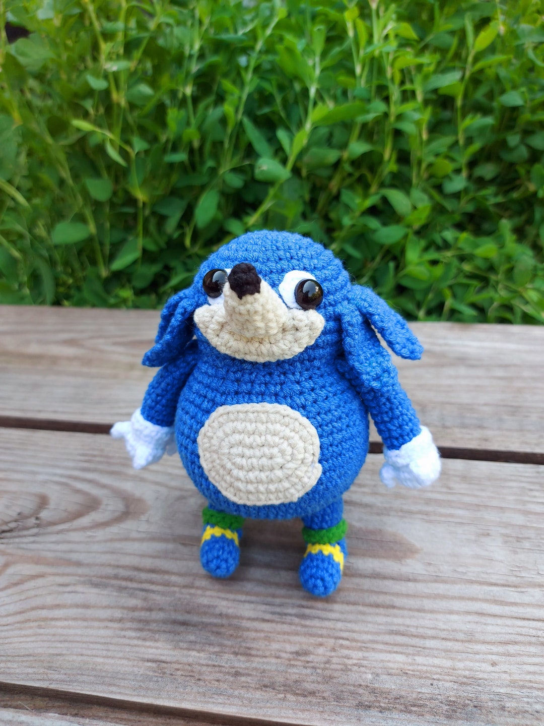 Uganda Knuckles Blue Sonic Meme Uganda Knuckles Blue Plush Toy - Etsy