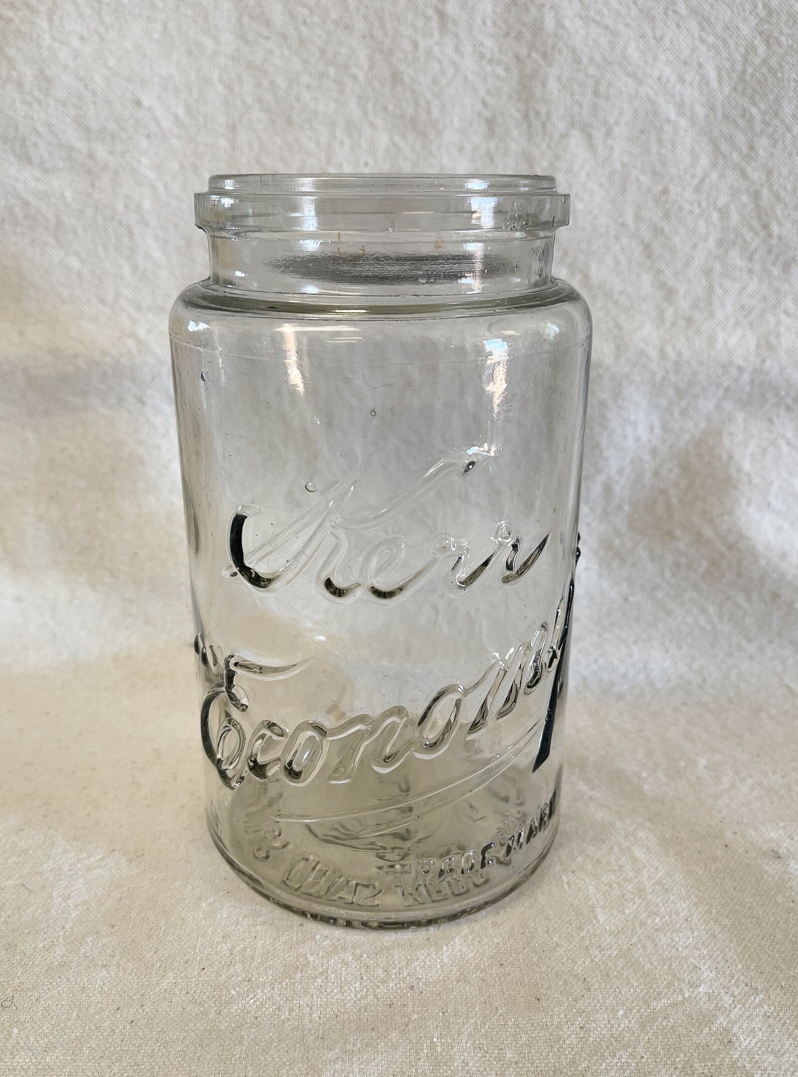 Vintage Kerr Economy Trademark Quart Jar Etsy