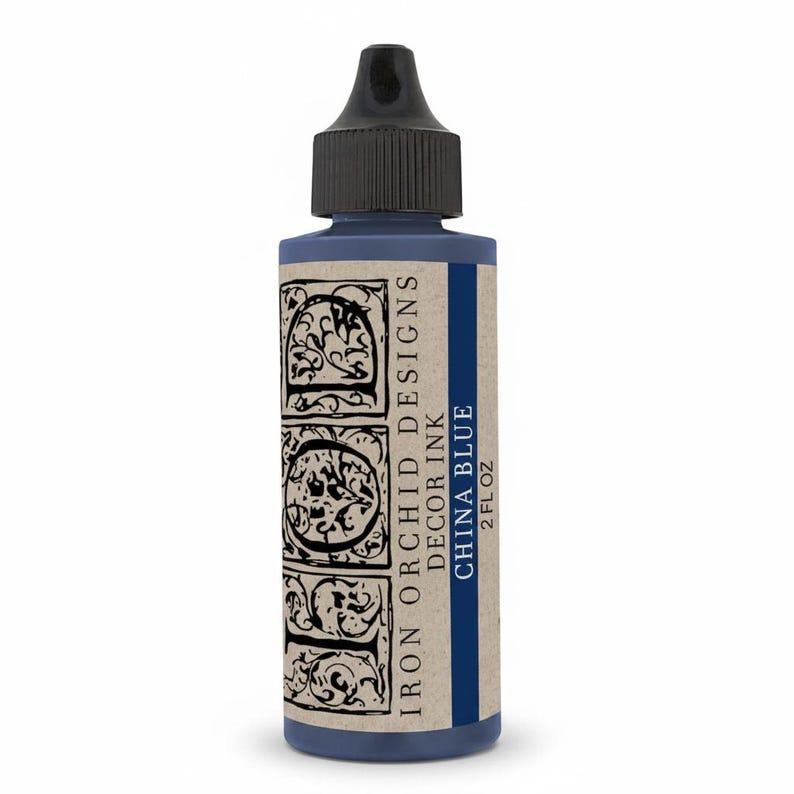 IOD China Blue Decor Ink 2oz by Iron Orchid Designs - Archival Quality