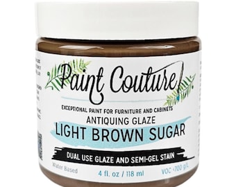 Light Brown Sugar Antiquing Glaze by Paint Couture - Stain & Topcoat