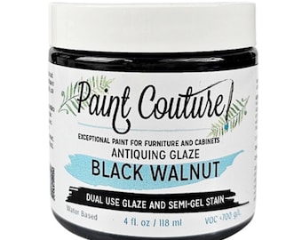 Black Walnut Antiquing Glaze by Paint Couture - Wood Stain & Topcoat