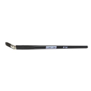 May include: Black angled paint brush with a black handle and white text that reads "CLING ON! P16".